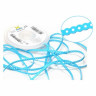 6005104-ELASTICO CORRENTE CURTO AZUL BEBE - 1,5M