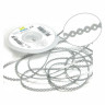 6005217-ELASTICO CORRENTE MEDIO PRATEADO - 1,5M
