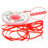 6005251-ELASTICO CORRENTE MEDIO VERMELHO CRISTAL - 1,5M