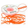 6005252-ELASTICO CORRENTE MEDIO LARANJA CRISTAL - 1,5M