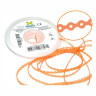 6005352-ELASTICO CORRENTE LONGO LARANJA CRISTAL - 1,5M